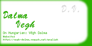 dalma vegh business card